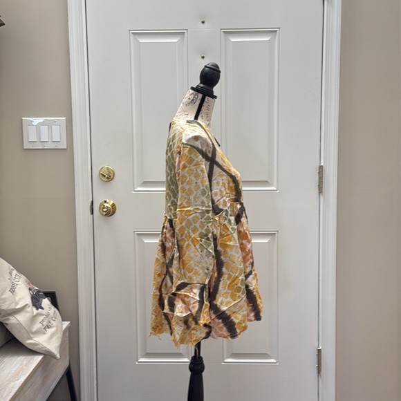 NWT Oversized XXS Open Teaspoon Mystic Magique Top (frayed sleeve edge & bottom) - Picture 5 of 8